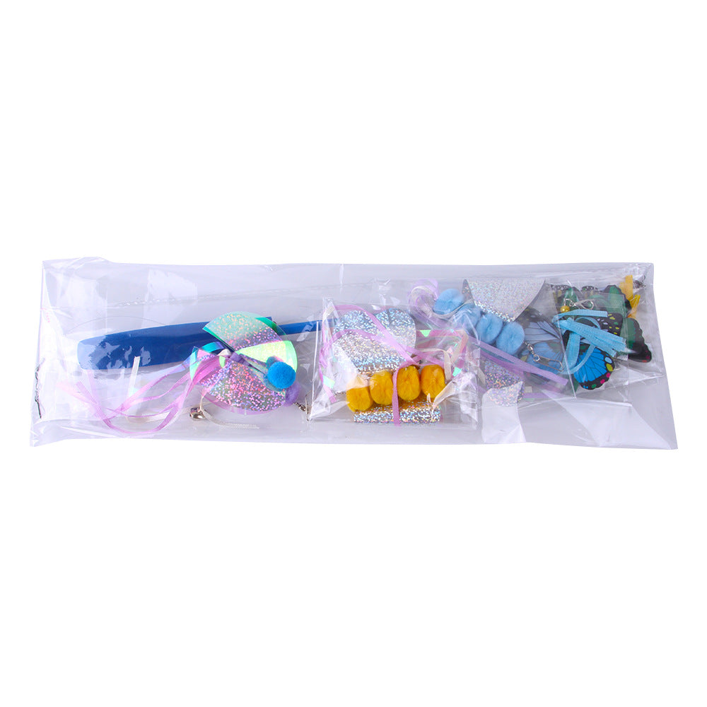 Cat Wand Toy Set - 7 Pieces