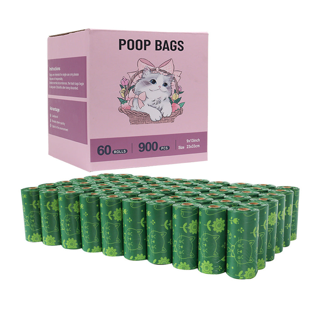 60 rolls of biodegradable pet garbage bag