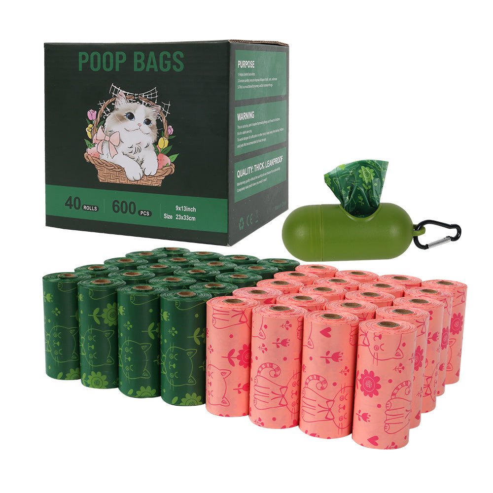 40 rolls of biodegradable pet garbage bag