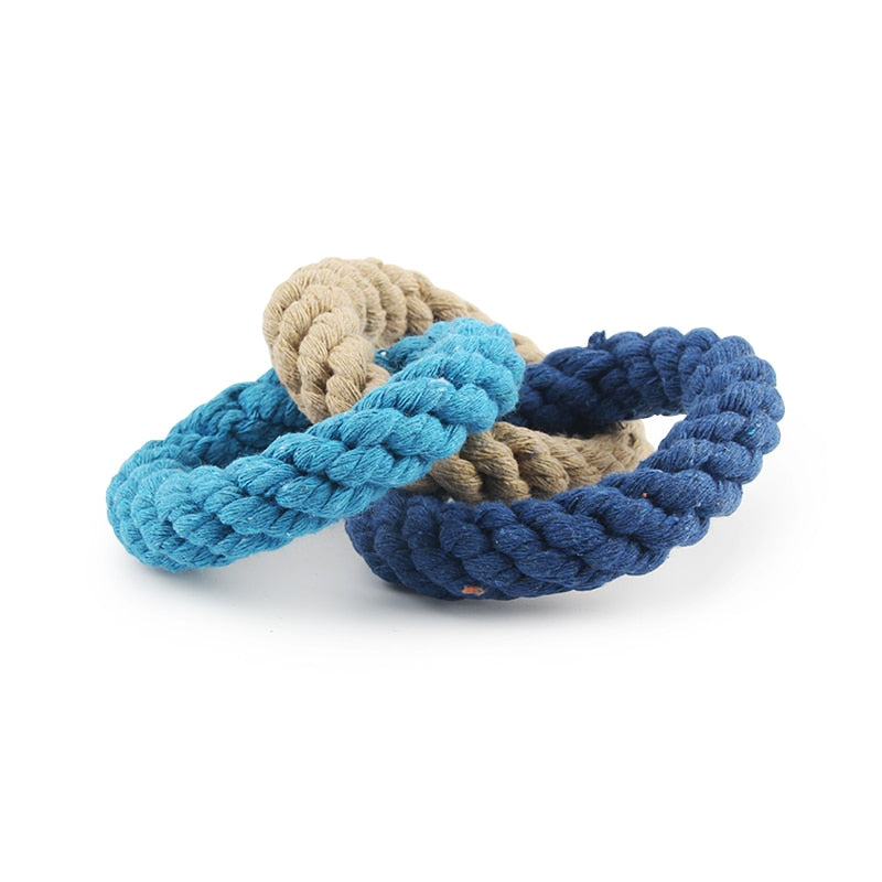 Small Dog Toy Rope Weave Knot