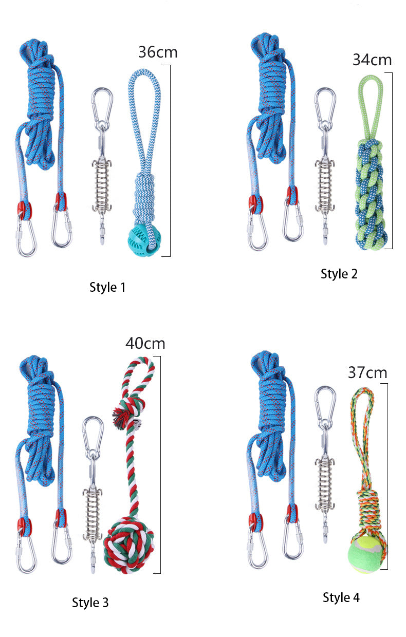 Spring Rope Dog Tug Toy