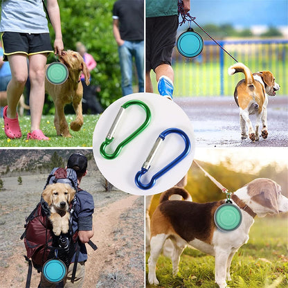 Collapsible Silicone Pet Travel Bowl