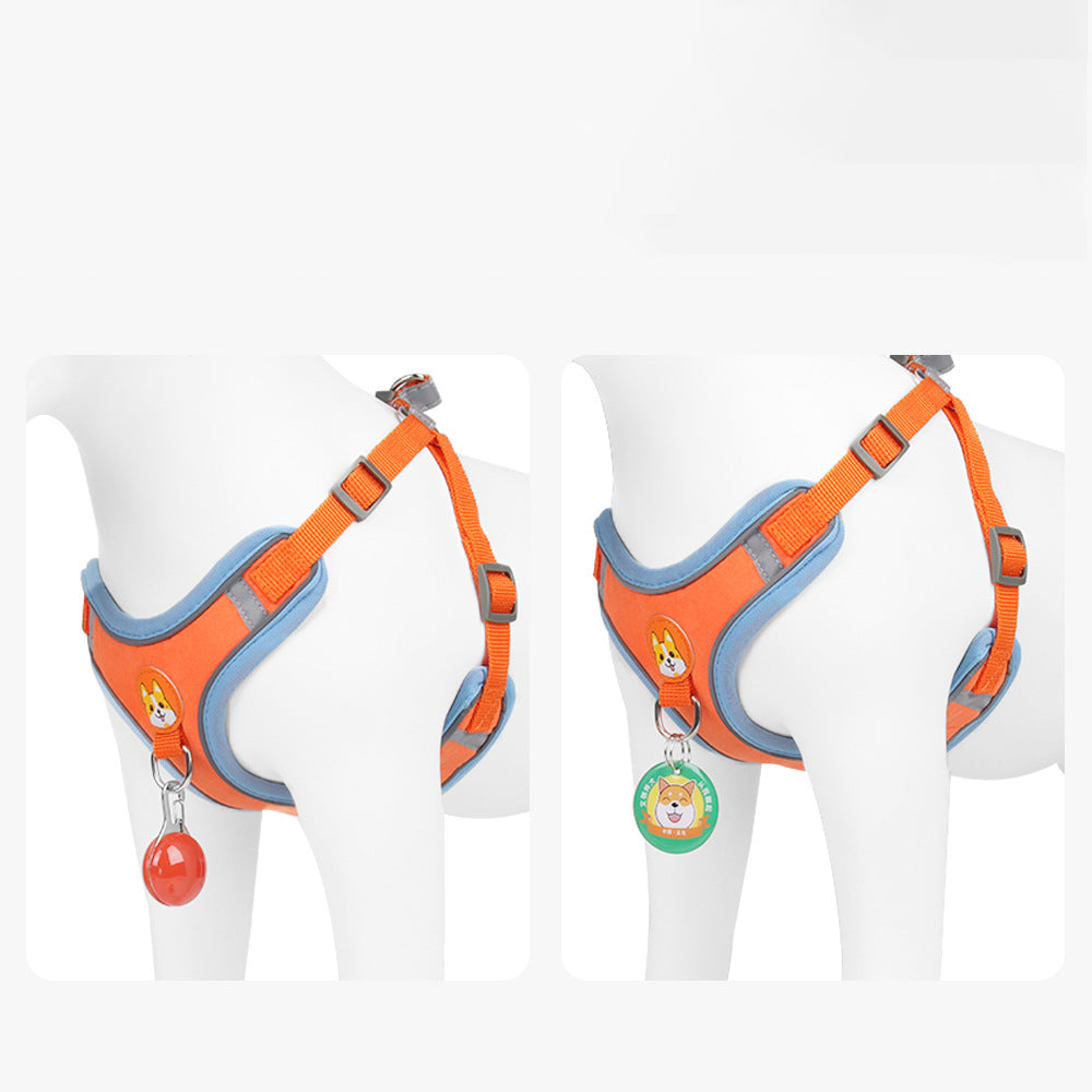 Pet Chest Harness Vest Harness Small Dog Rope Reflective Dog Leash