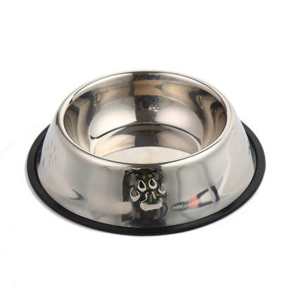 Stainless Steel Dog Bowl High-Grade Non-Slip Pet Bowl Pet Food Bowl Food Utensils 6 Sizes