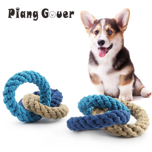 Small Dog Toy Rope Weave Knot