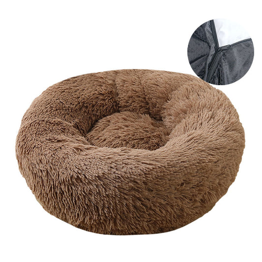 Washable Round Plush Pet Bed