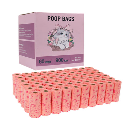 60 rolls of biodegradable pet garbage bag