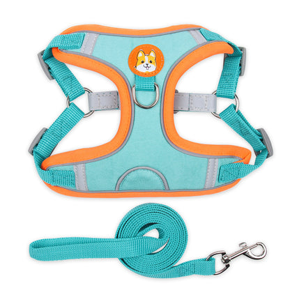 Pet Chest Harness Vest Harness Small Dog Rope Reflective Dog Leash