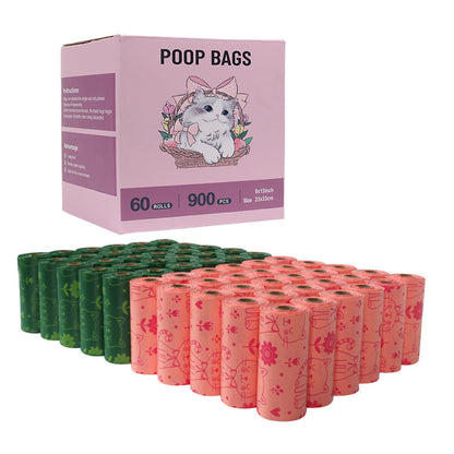 60 rolls of biodegradable pet garbage bag