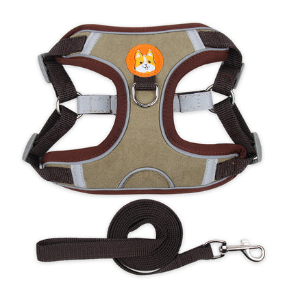 Pet Chest Harness Vest Harness Small Dog Rope Reflective Dog Leash
