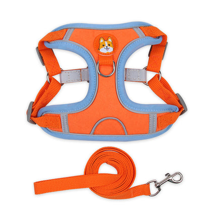Pet Chest Harness Vest Harness Small Dog Rope Reflective Dog Leash