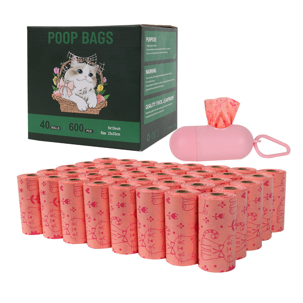 40 rolls of biodegradable pet garbage bag