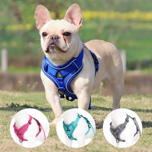 Pet Leash Reflective Breathable Dog Harness